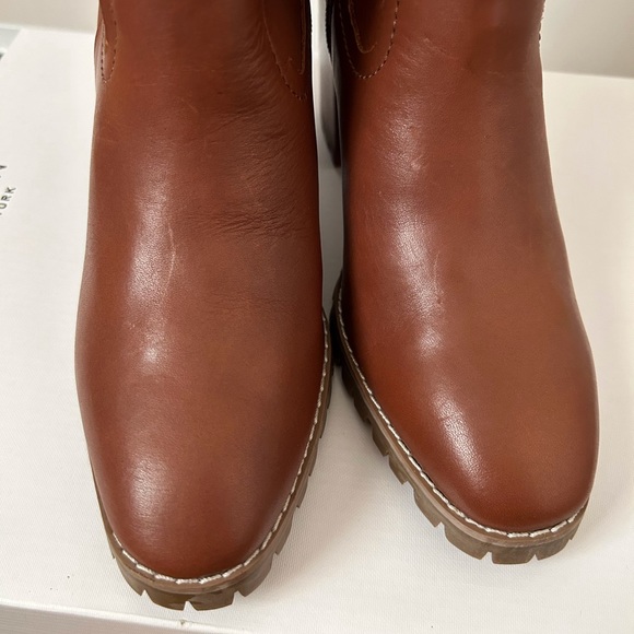 New Steven by Steve Madden Ibby Leather Heeled Booties - Picture 5 of 9